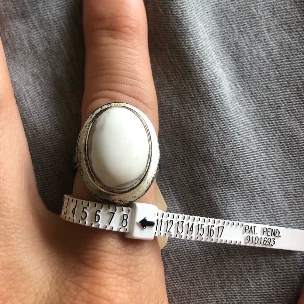 White Stone Ring - image 2